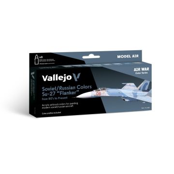 Soviet / Russian Colors Su27 "Flanker" from 80's to Present: Model Air Set - Vallejo 18ml