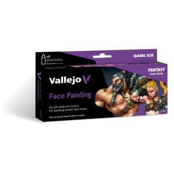 Face Painting by A.Giraldez: Game Air Set - Vallejo 18ml