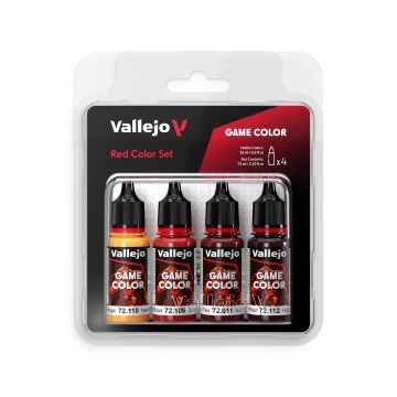 Red Color: Game Color Set - Vallejo 18ml
