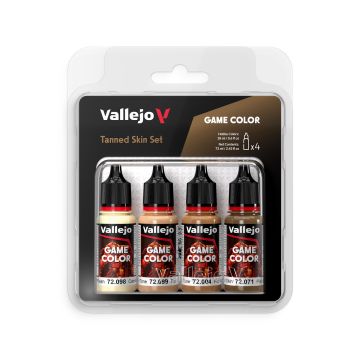 Tanned Skin: Game Color Set - Vallejo 18ml