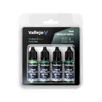 Dusken Green: True Metallic Metal Set - Vallejo 18ml