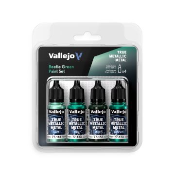Beetle Green: True Metallic Metal Set - Vallejo 18ml