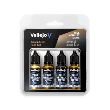 Arcane Gold: True Metallic Metal Set - Vallejo 18ml