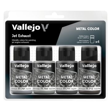 Jet Exhaust: Metal Color Set - Vallejo 32ml